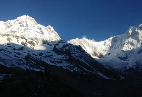 Anfiteatro dal campo base dell'Annapurna